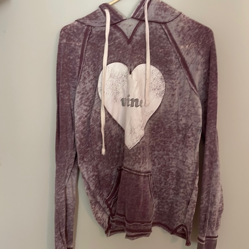 Love Wine women’s purple hoodie
